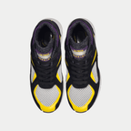 LA Gear Men's Catapult Low Top Sneaker Black/Purple/Yellow
