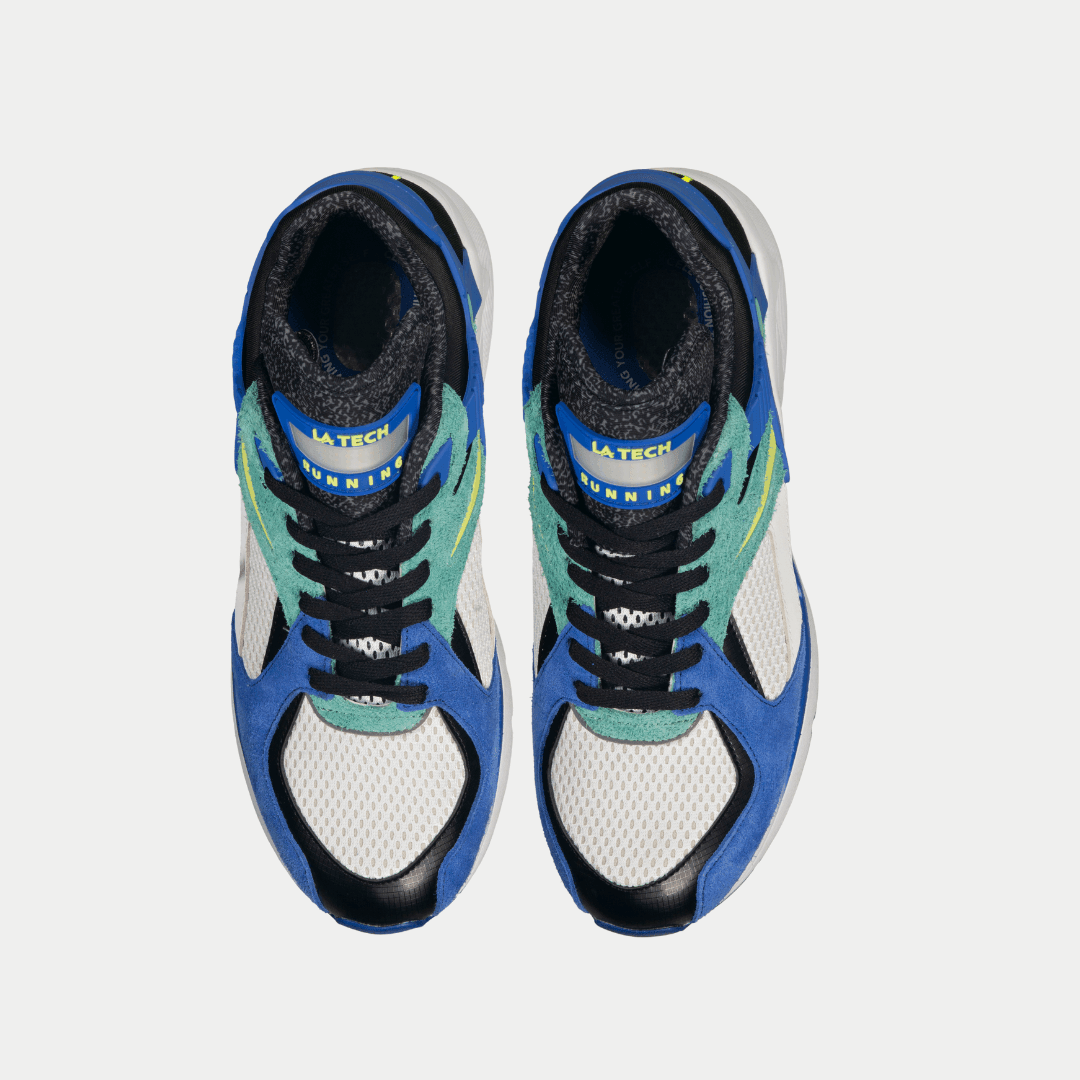 LA Gear Men's Catapult Low Top Sneaker Blue/Green