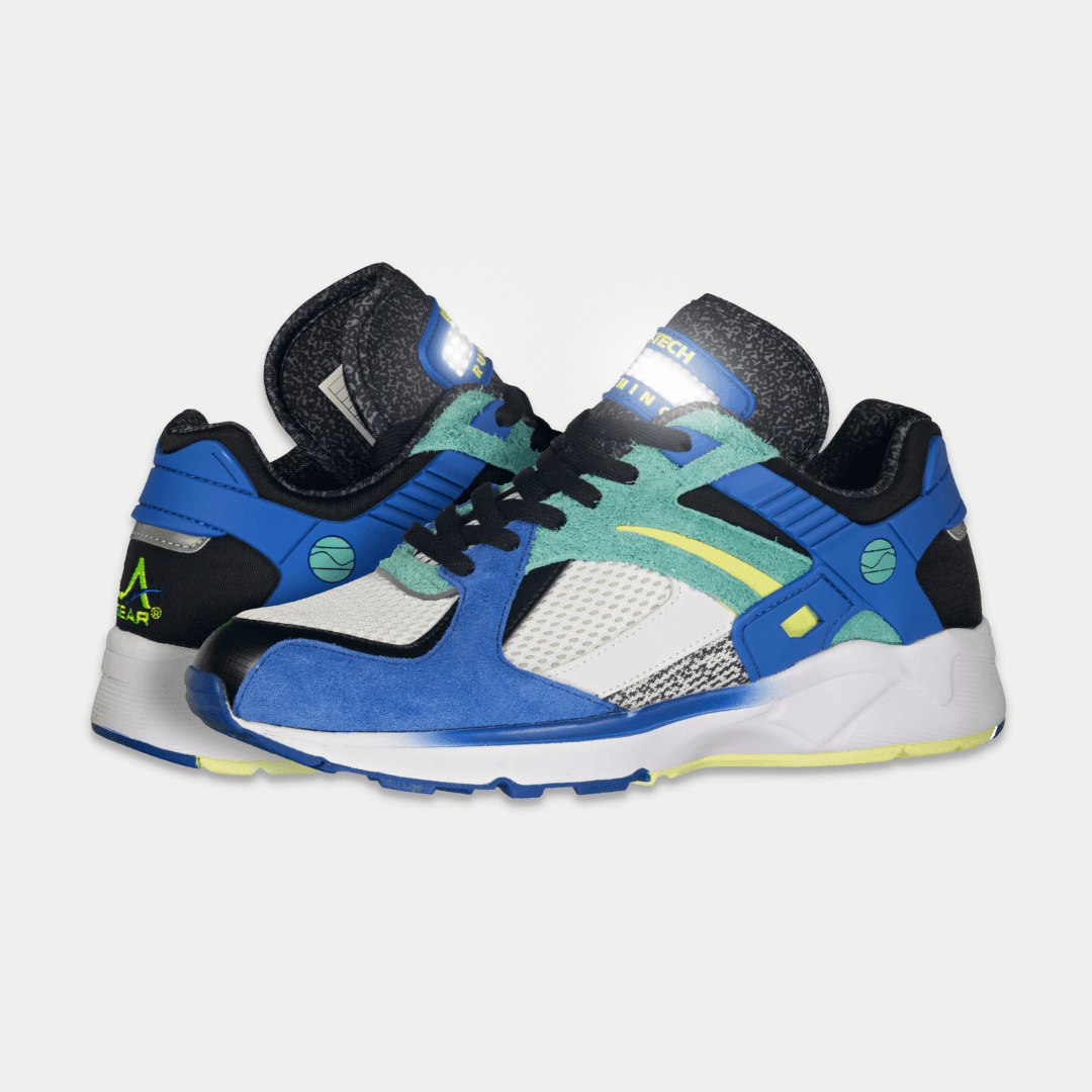 LA Gear Men's Catapult Low Top Sneaker Blue/Green