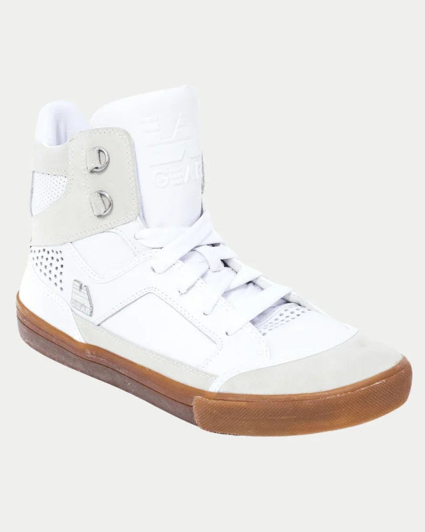 LA Gear Men's Vintage Hightop Sneaker Court White
