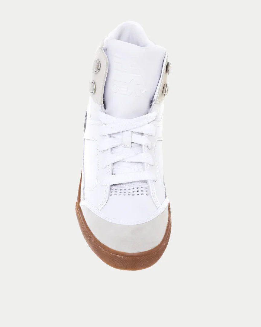 LA Gear Men's Vintage Hightop Sneaker Court White