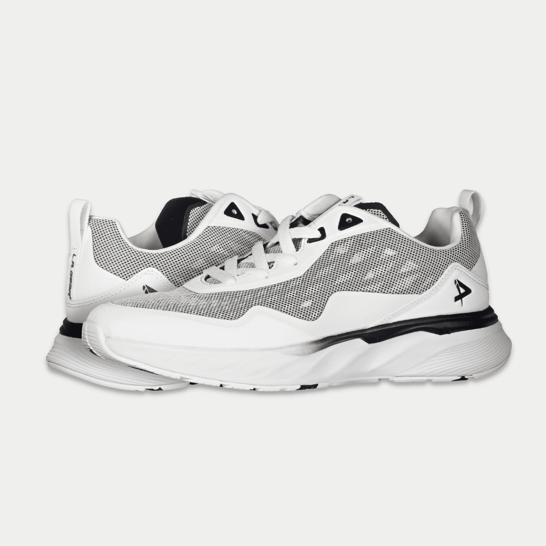 LA Gear Men's Highland Lowtop Sneaker White/Black