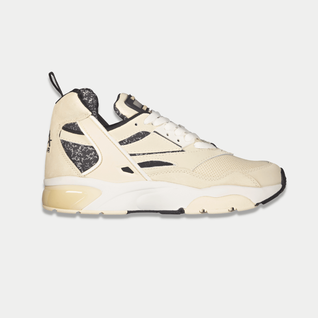 LA Gear Men's Turbo Mid Top Sneaker Off White/Black