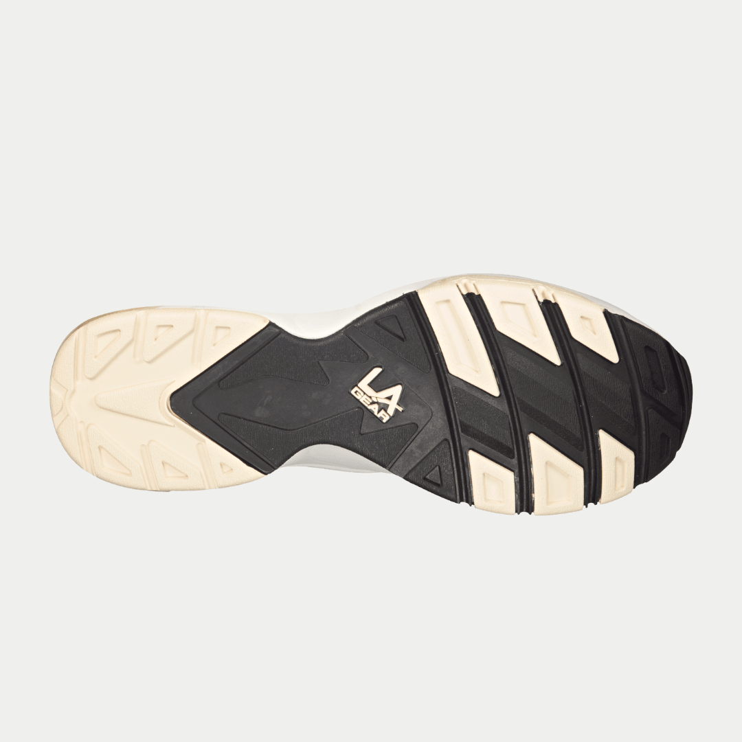 LA Gear Men's Turbo Mid Top Sneaker Off White/Black