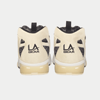 LA Gear Men's Turbo Mid Top Sneaker Off White/Black