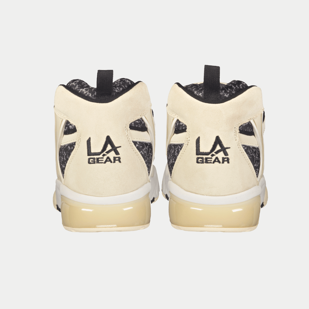 LA Gear Men's Turbo Mid Top Sneaker Off White/Black