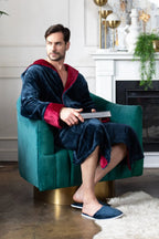 Men’s Robe with Hood Ultra-Soft Plush Comfort for Everyday Use