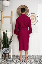 Waffle Spa Men’s Bathrobe