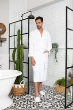 Waffle Spa Men’s Bathrobe