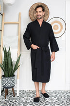 Waffle Spa Men’s Bathrobe