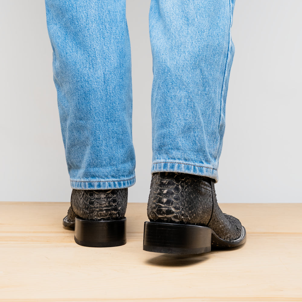 Missouri Python Cowboy Boot | Stone White