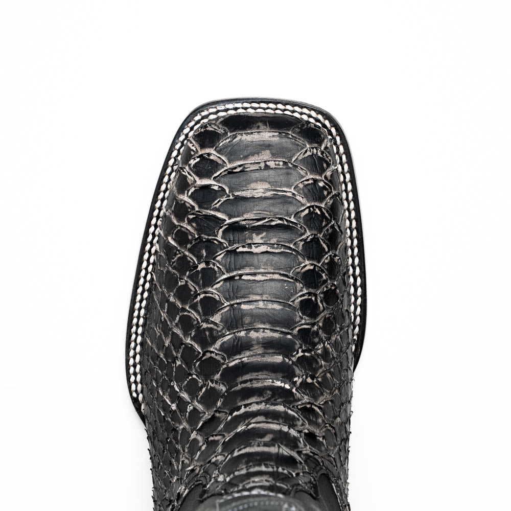 Missouri Python Cowboy Boot | Stone White