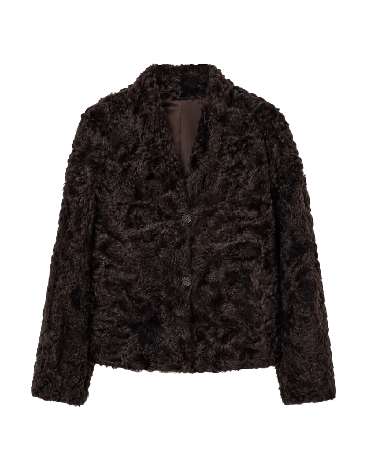 Firelady Fur Women‘s Shearling Coat | Rippled Waterwave Pattern Rare Lake Lamb “Mole Manor”