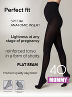 Maternity Tights Conte Mommy Silky Touch Support Panties | 40 Den