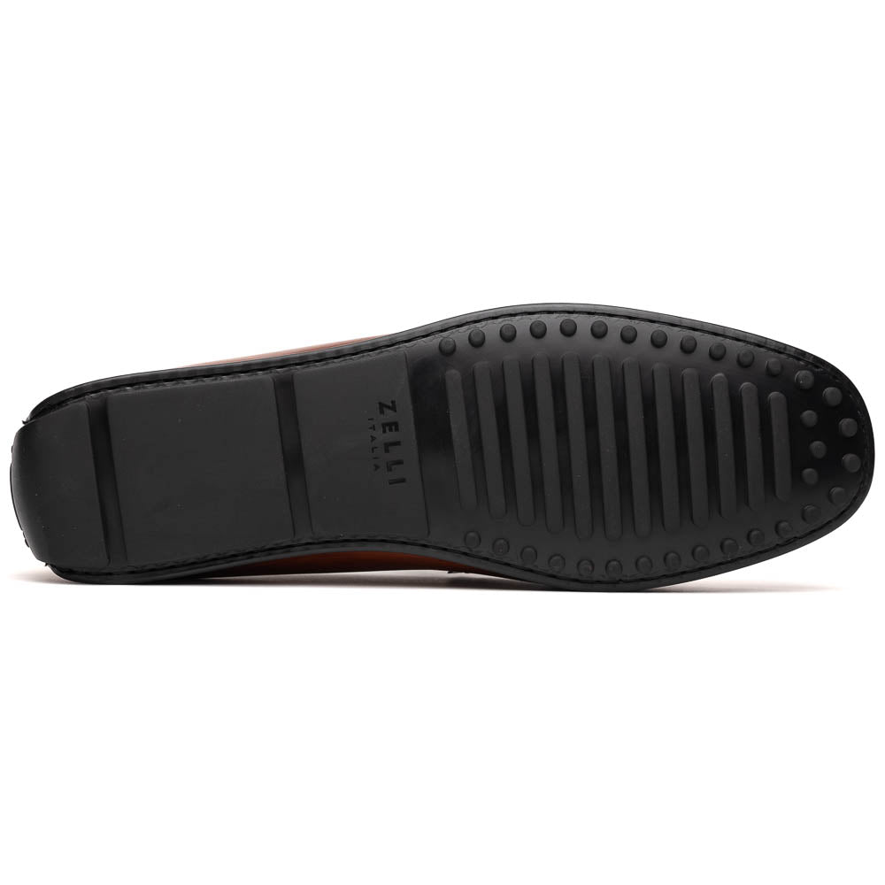 Monza Hand Burnished Italian Calfskin Driving Loafers | Cognac