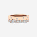 Mountain Stone Mens Wedding Ring