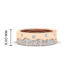 Mountain Stone Mens Wedding Ring