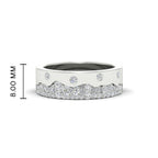 Mountain Stone Mens Wedding Ring