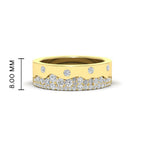 Mountain Stone Mens Wedding Ring