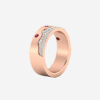 Mountain Stone Mens Wedding Ring