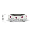 Mountain Stone Mens Wedding Ring