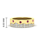 Mountain Stone Mens Wedding Ring