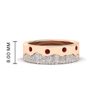 Mountain Stone Mens Wedding Ring