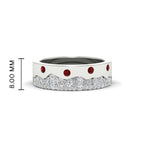 Mountain Stone Mens Wedding Ring