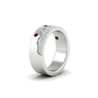 Mountain Stone Mens Wedding Ring