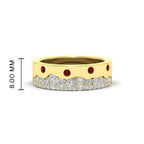 Mountain Stone Mens Wedding Ring