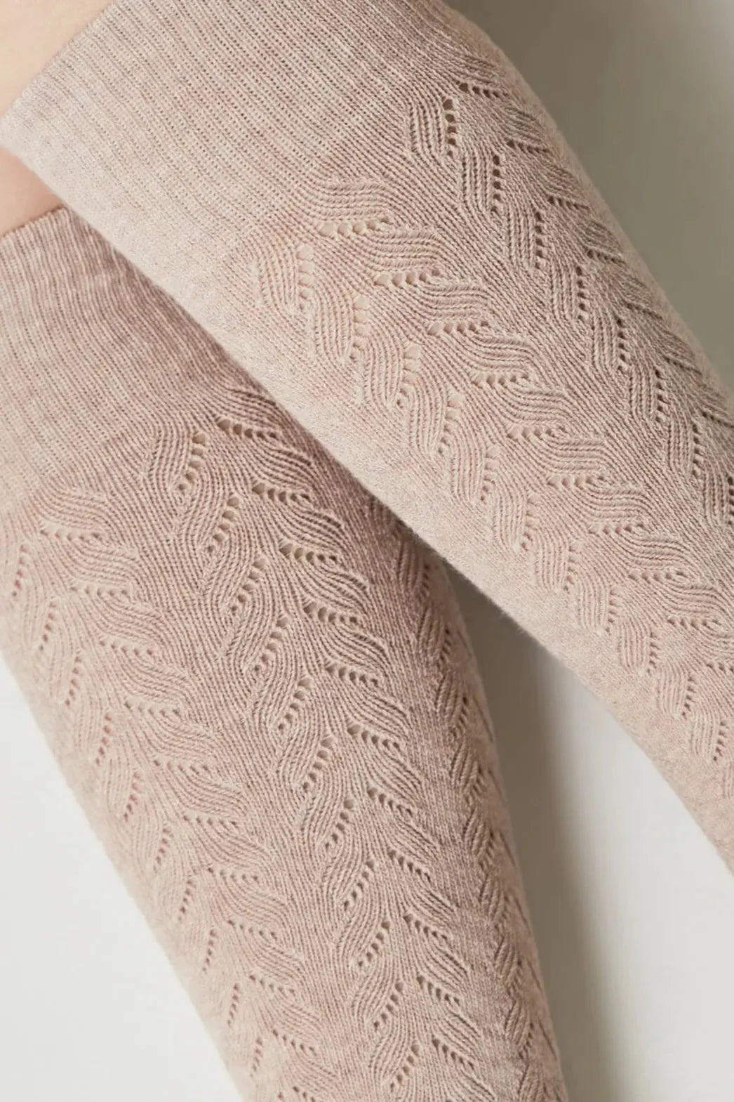 Cotton Knee Highs Conte Classic Socks 010 | Cotton Blend and Knitted Pattern