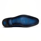 Napoli Double Monk Strap Shoe | Electric Blue