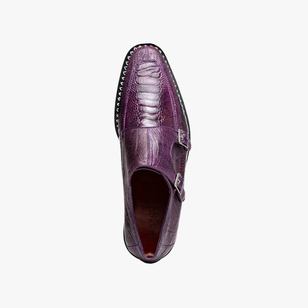 Napoli Double Monk Strap Shoe | Purple