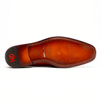 Napoli Double Monk Strap Shoe | Rustic Cognac