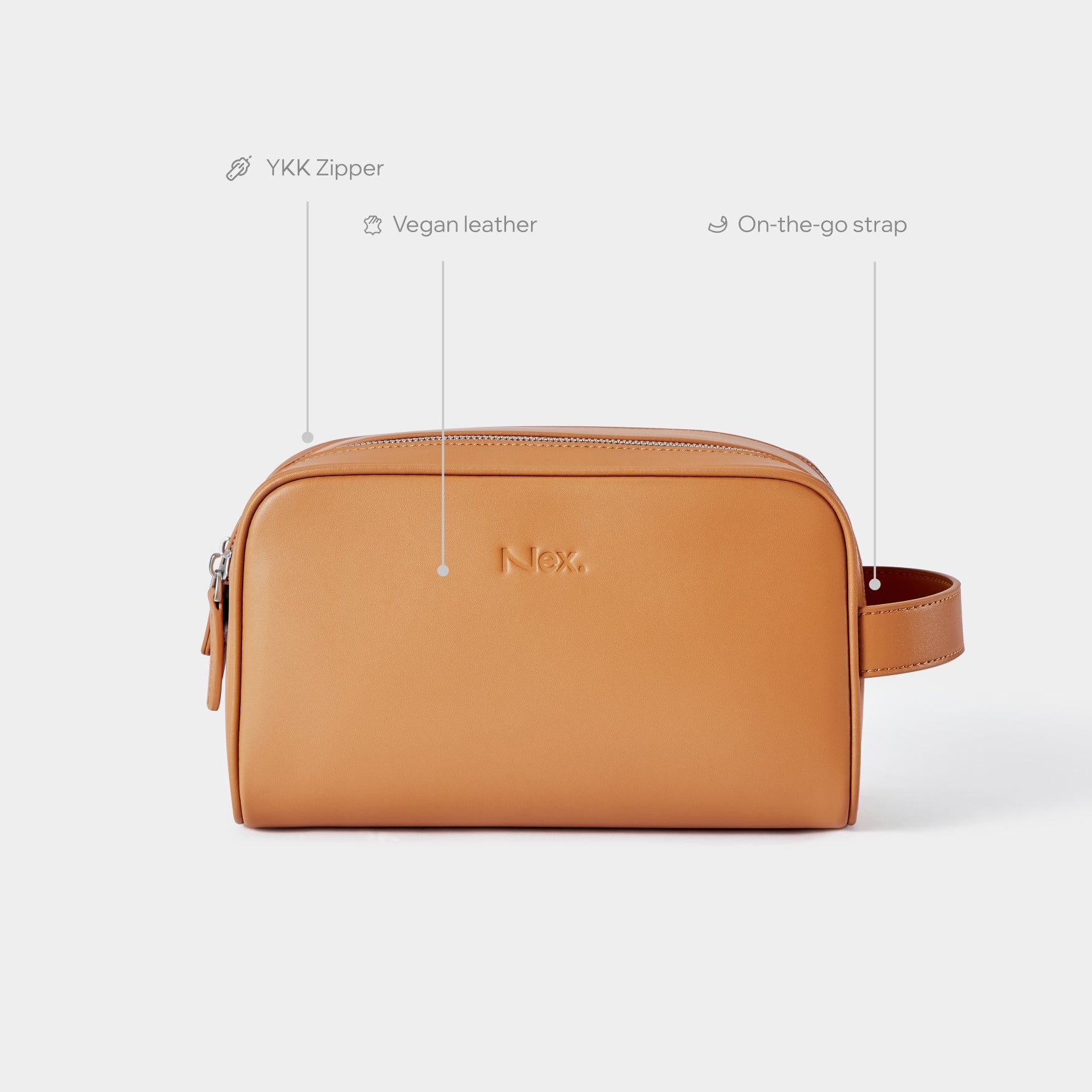 Hawaii Compact Dopp | Brown