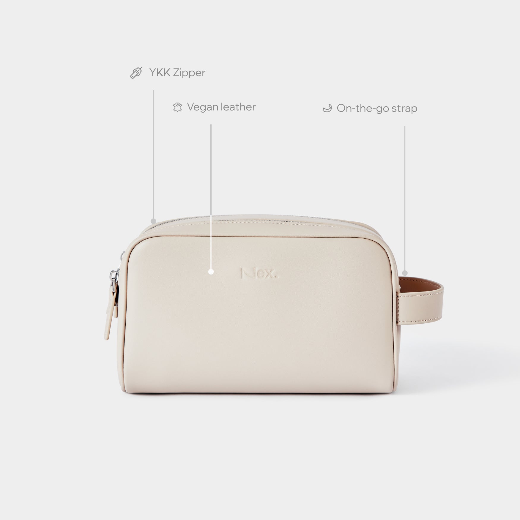 Hawaii Compact Dopp | Beige