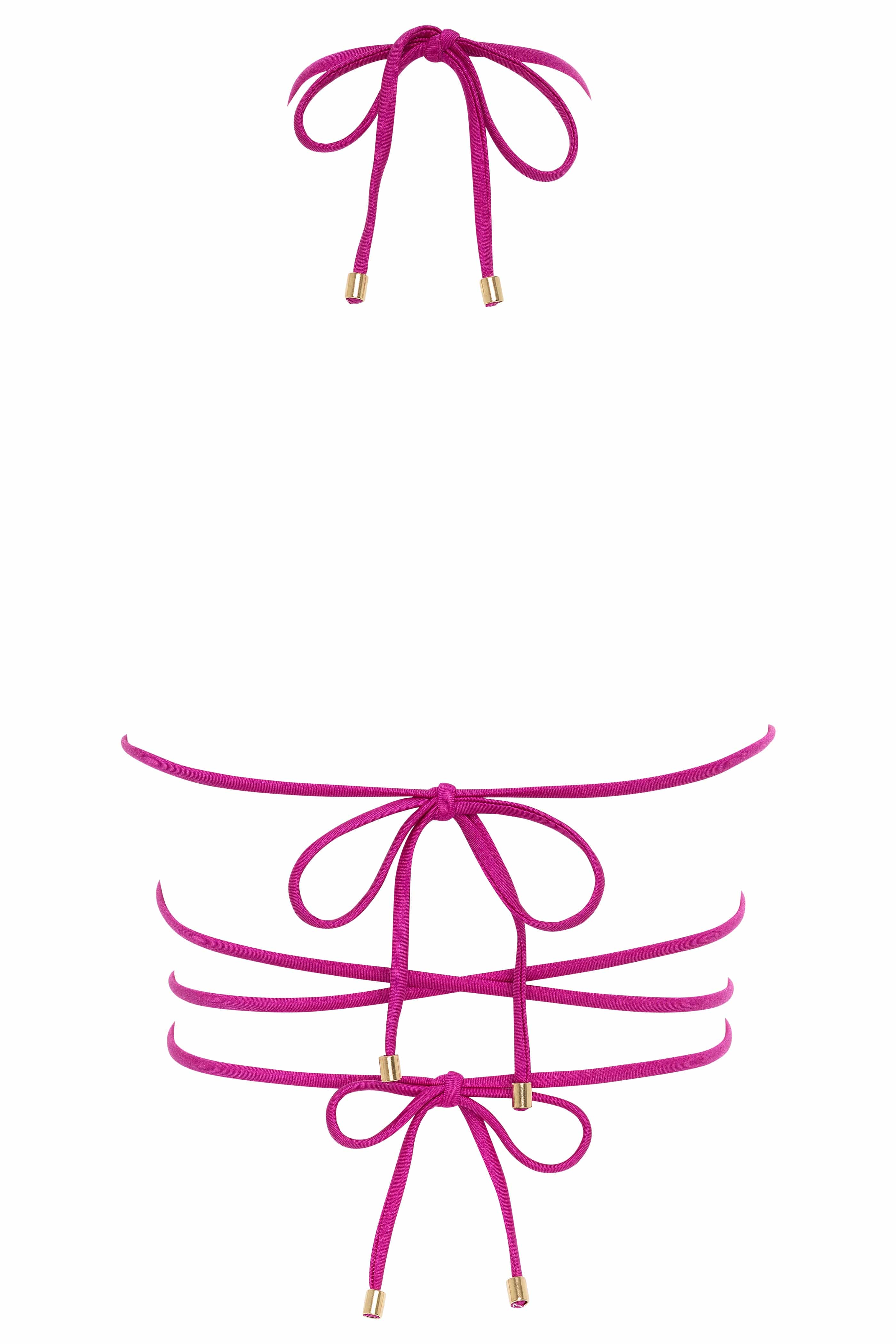 Mariposa Bikini Top with Gold Butterfly Accessory