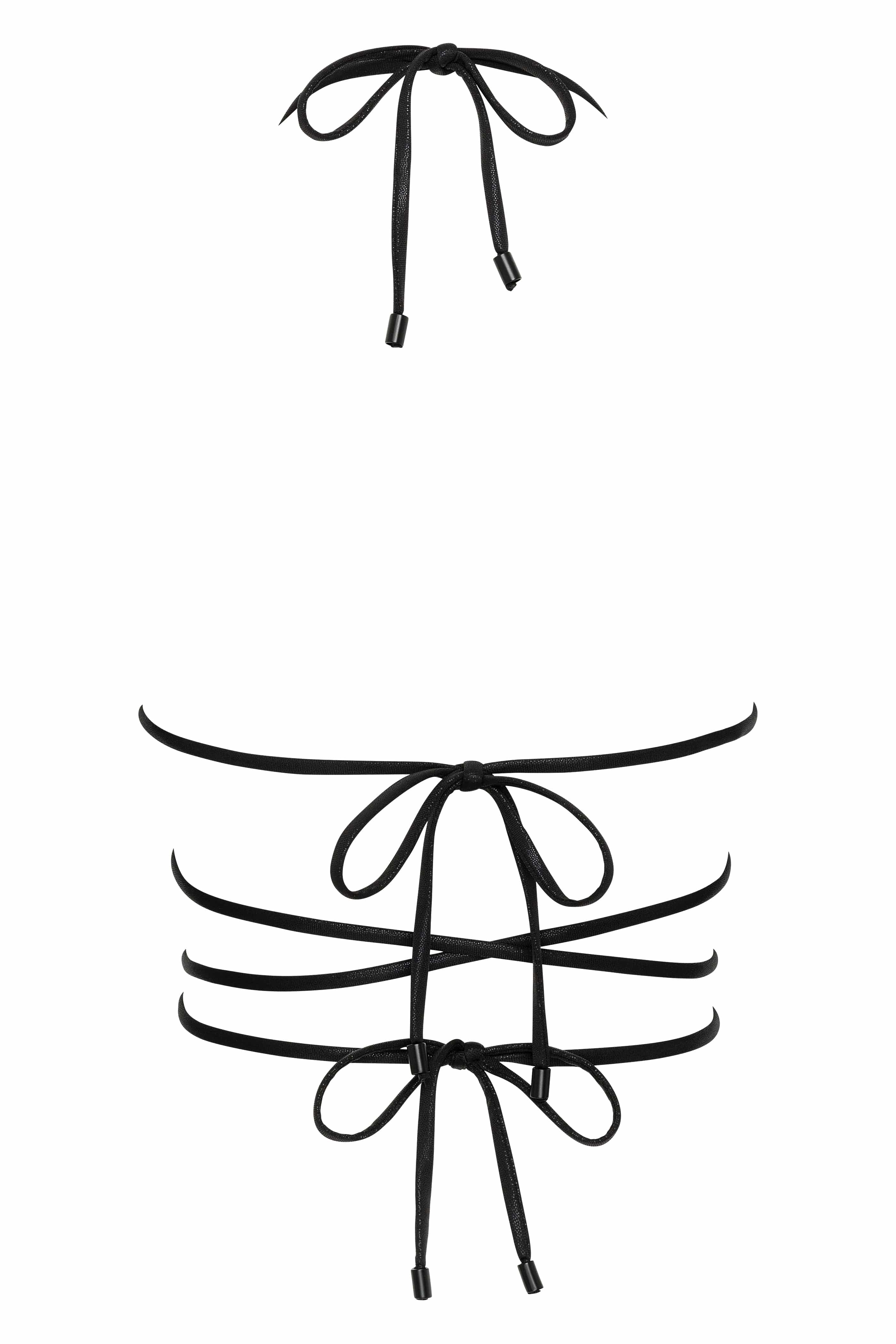 Mariposa Bikini Top with Gold Butterfly Accessory
