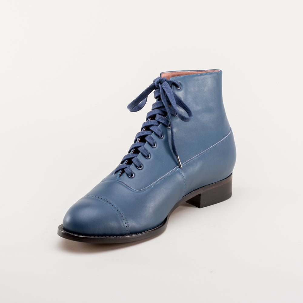 Noble Men's Vintage Lace-Up Boots | Blue
