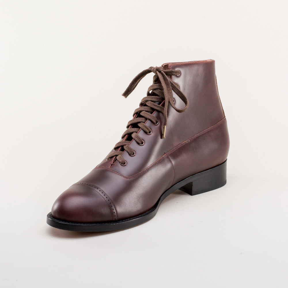 Noble Men's Vintage Lace-Up Boots | Cordovan