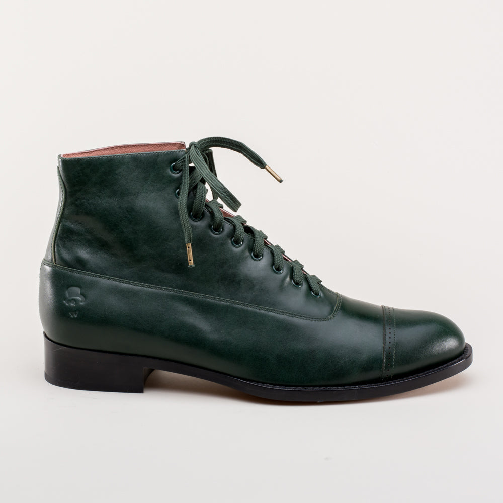 Noble Men's Vintage Lace-Up Boots | Green