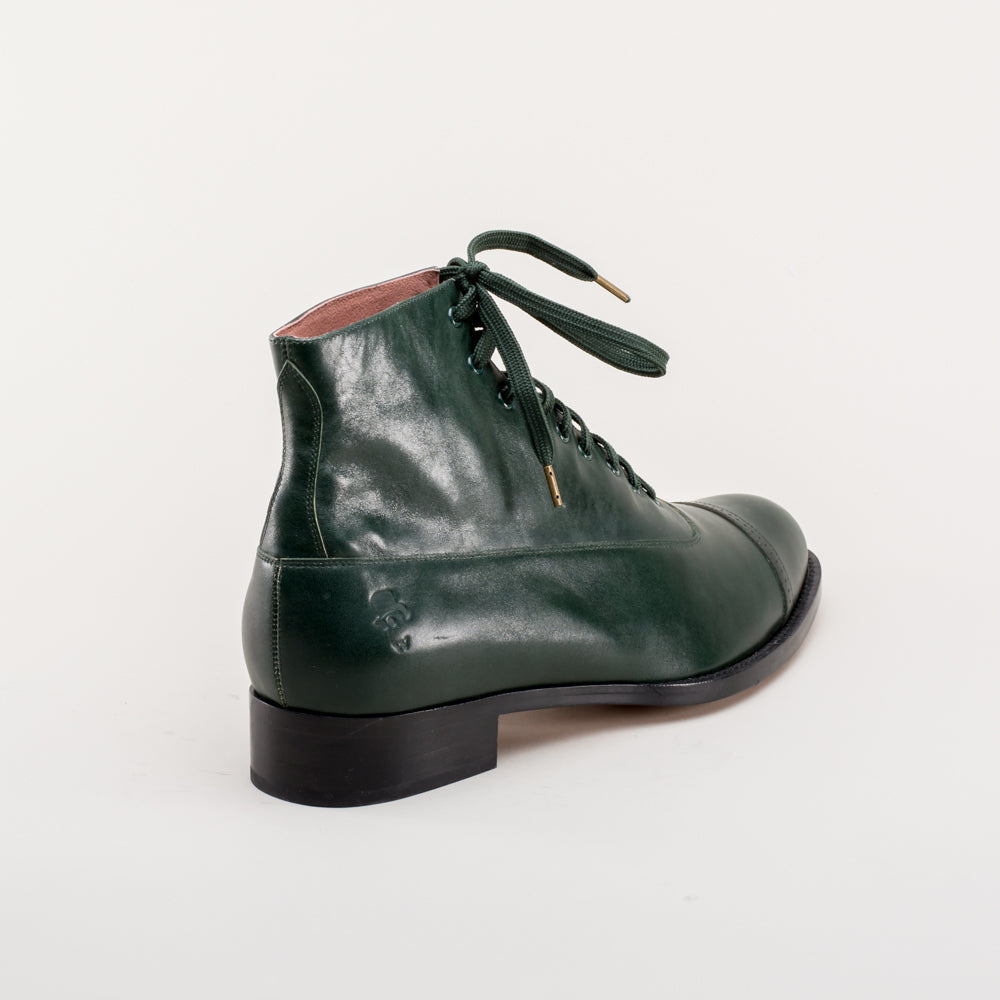 Noble Men's Vintage Lace-Up Boots | Green