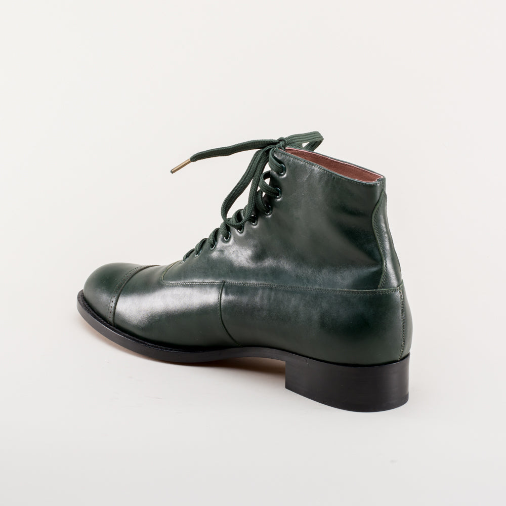Noble Men's Vintage Lace-Up Boots | Green