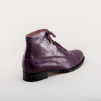 Noble Men's Vintage Lace-Up Boots | Purple