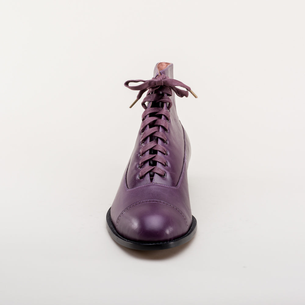 Noble Men's Vintage Lace-Up Boots | Purple