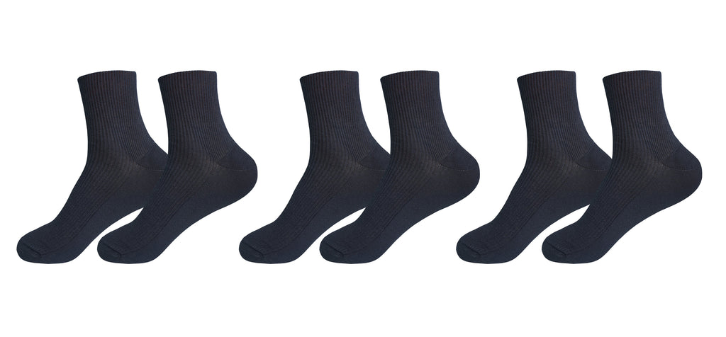 Tittimitti® 100% Organic Combed Cotton Luxury Men's Socks | 3 Pairs