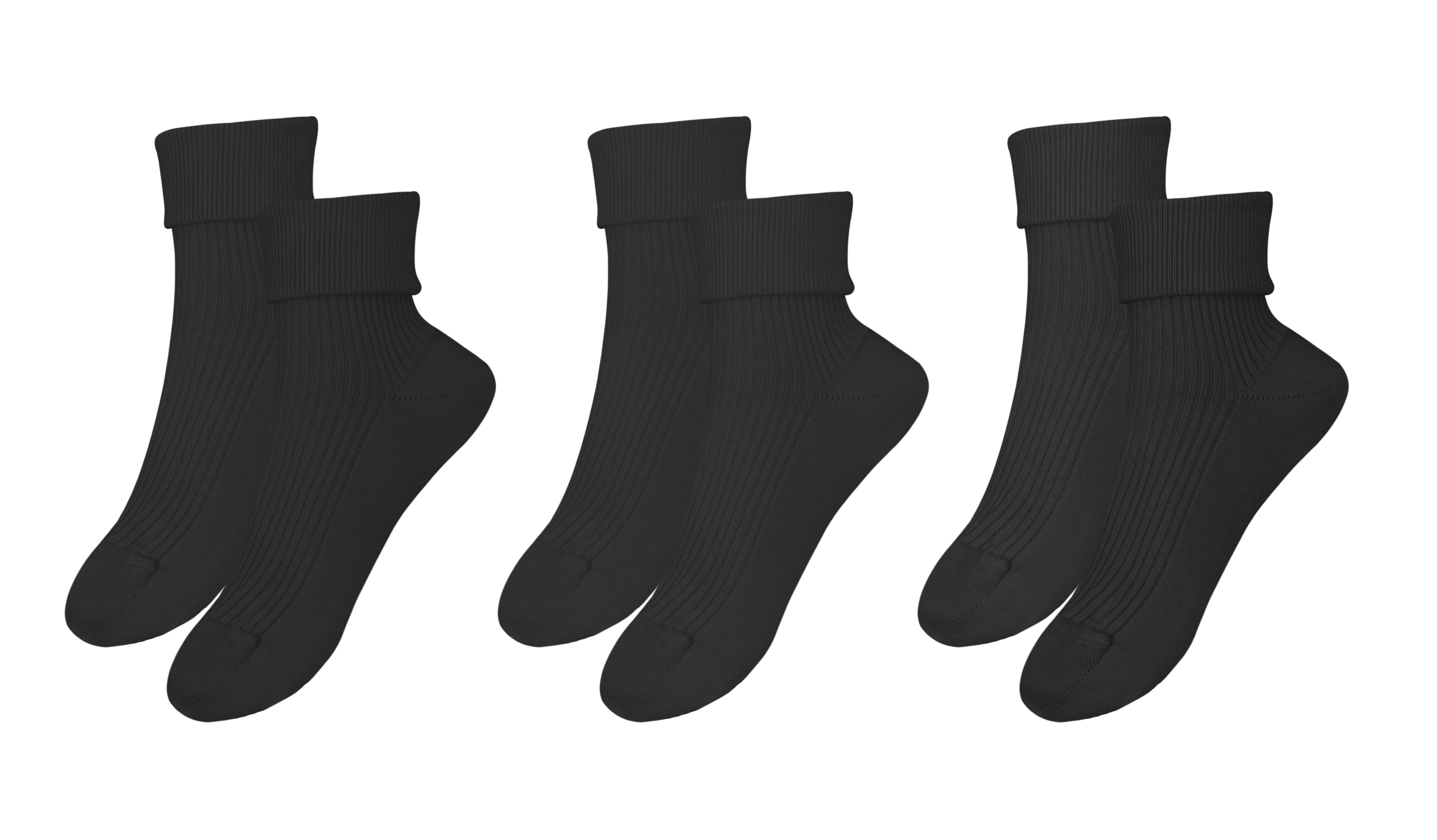 Tittimitti® 100% Organic Combed Cotton Luxury Women's Socks | 3-Pack