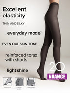 Conte Nuance Tights 20 Den | Reinforced Shorts