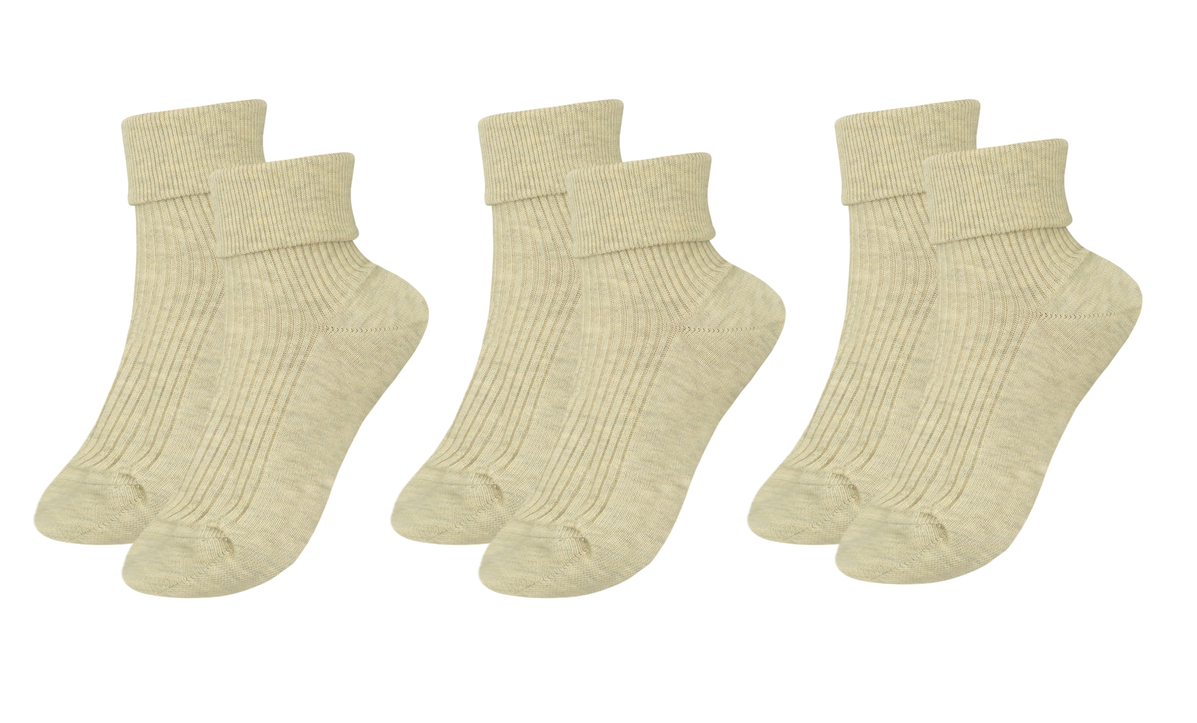 Tittimitti® 100% Organic Combed Cotton Luxury Women's Socks | 3-Pack