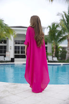 Key West Cover-Up Tunic (Long) 100% Silk Chiffon
